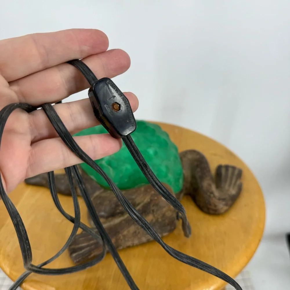 vintage electric frog accent lamp, often referred to as a 